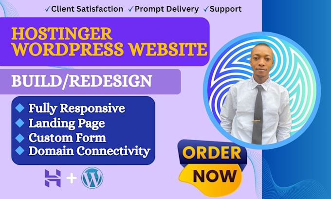 Gig Preview - Setup web hosting redesign hostinger website design hostinger wordpress website