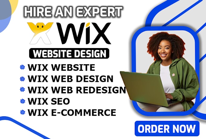 Gig Preview - Design wix website and redesign, wix seo, wix development, wix ecommerce