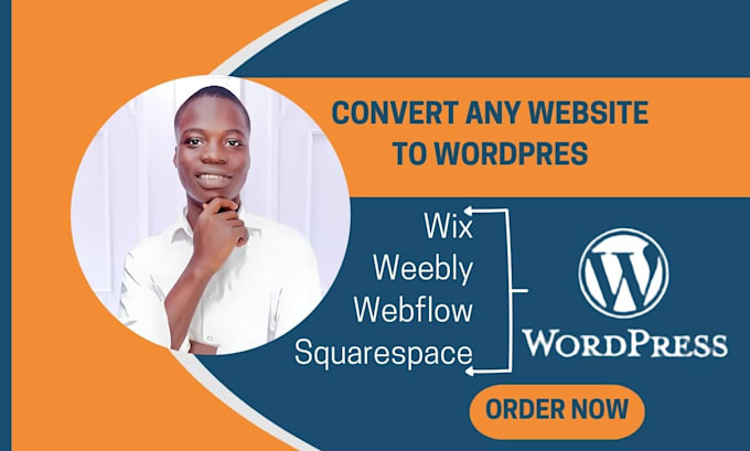 Gig Preview - Convert transfer or clone wix, weebly, webflow, squarespace to wordpress website