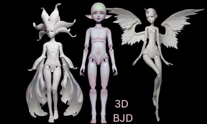 Gig Preview - Sculpt 3d bjd articulated ball joint doll 3d figurine action figure for printing