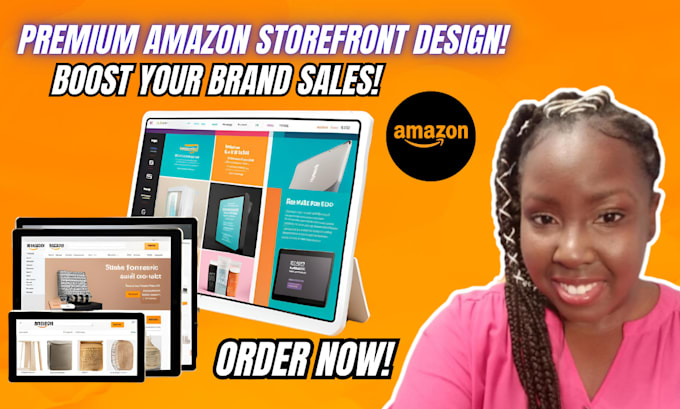 Gig Preview - Create your storefront design and set up amazon store