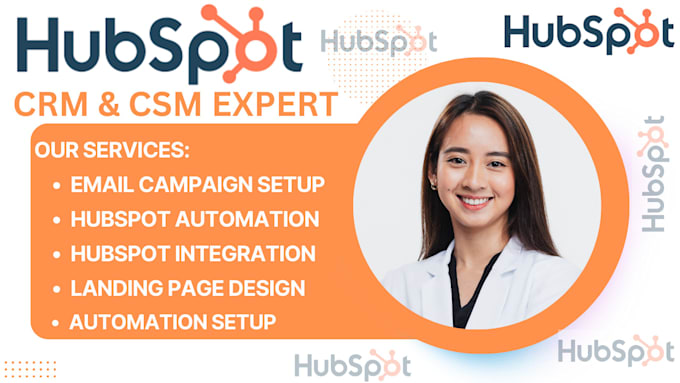 Gig Preview - Setup hubspot CRM hubspot email design hubspot automation landing page