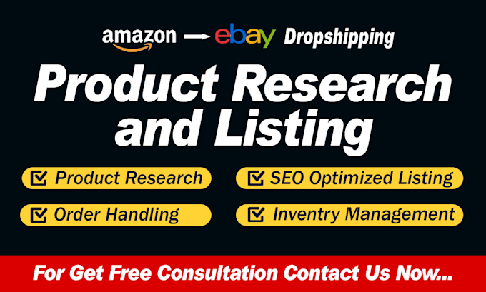 Gig Preview - Do amazon to ebay top selling product research and SEO listing