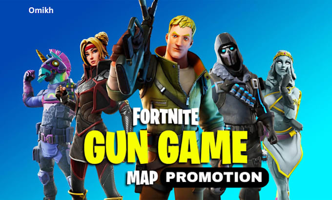 Gig Preview - Do fornite map promotion fortnite game promotion game marketing map marketing