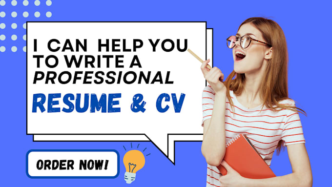 Gig Preview - Do attractive resume writing and cv template design for you