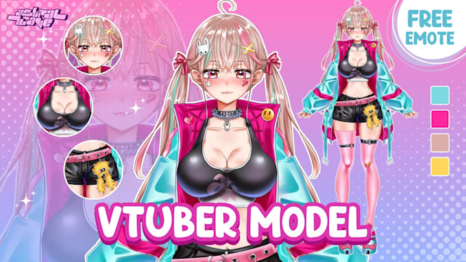 Gig Preview - Draw your character sheet reference anime for vtuber model