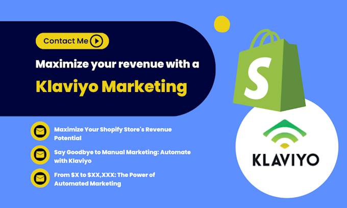 Gig Preview - Setup klaviyo automated sms and email marketing flows for shopify store