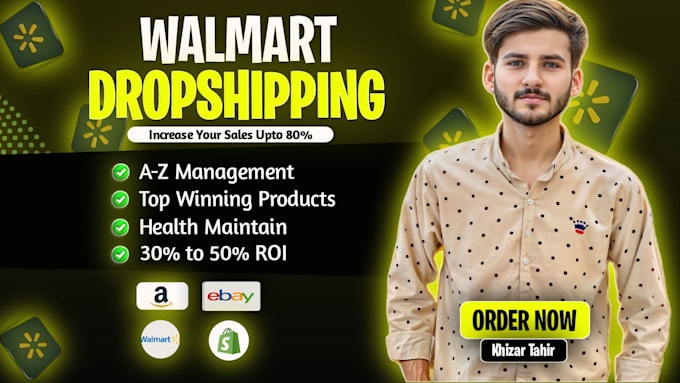 Gig Preview - Automate your walmart dropshipping store, with best selling products