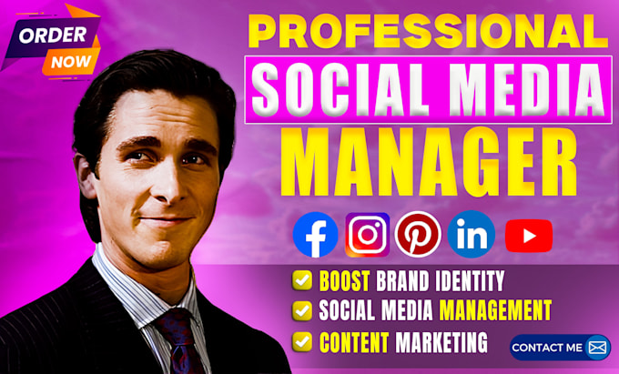 Gig Preview - Be your social media marketing manager