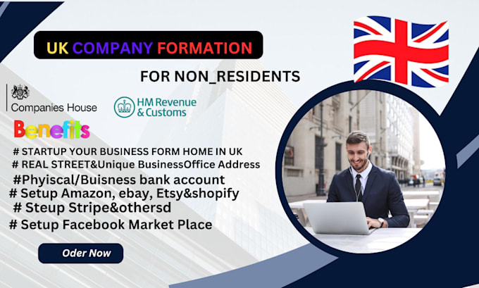 Gig Preview - Do UK company in UK and UK bank account registration