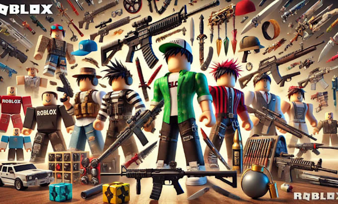 Gig Preview - Do a 3d roblox accessories, gears, weapons and characters