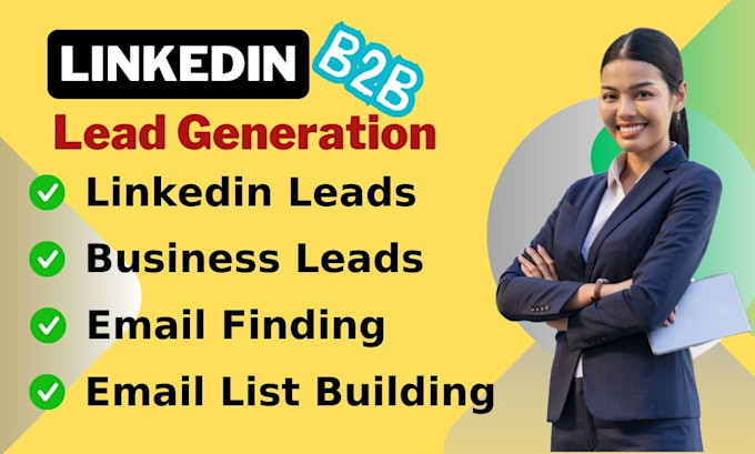 Gig Preview - Do b2b linkedin lead generation and find email address