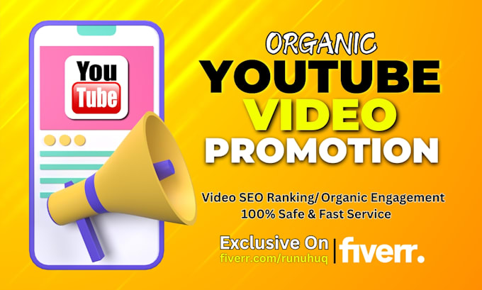 Gig Preview - Do organic youtube video promotion to boost your channel