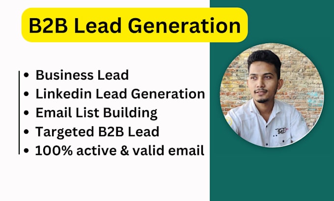 Gig Preview - Do data entry and b2b lead generation exper