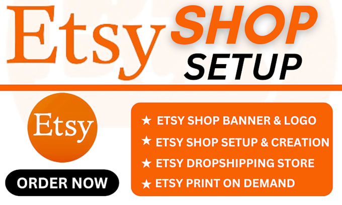 Gig Preview - Do etsy shop setup etsy listing etsy digital product etsy shop promotion