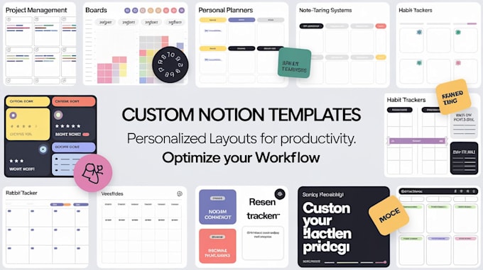 Gig Preview - Create custom and advanced aesthetic notion templates tailored to your needs