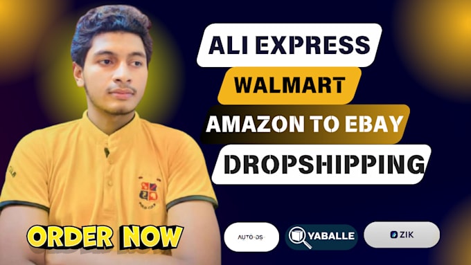 Gig Preview - Do walmart,aliexpress to ebay dropshipping