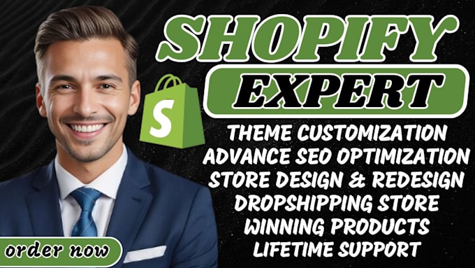 Gig Preview - Manage shopify store ecommerce management product research with auto ds