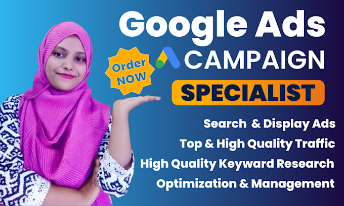 Gig Preview - Setup and optimize highly effective google ads campaigns