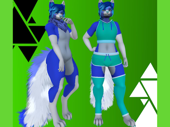 Gig Preview - Create custom vrchat avatar furry avatar vr character vtuber vrc avatar nsfw