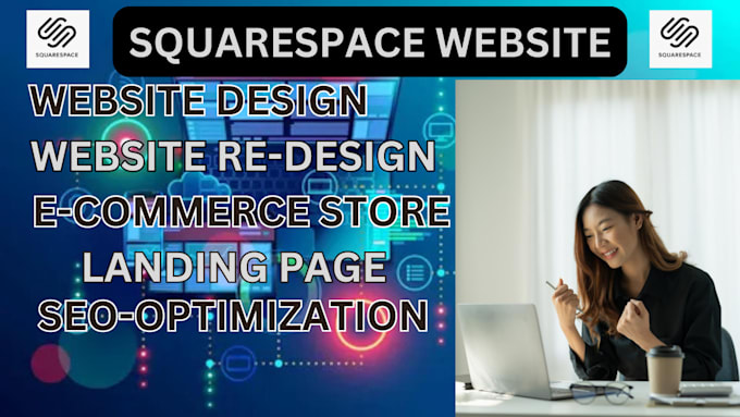 Gig Preview - Design a professional squarespace website for your business