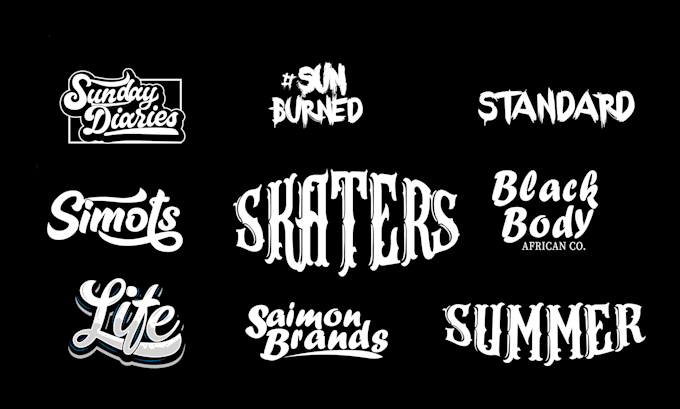 Gig Preview - Do typography hand lettering clothing brand urban streetwear tshirt logo design