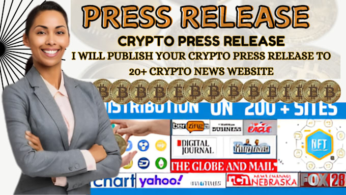 Gig Preview - Write and publish your crypto press release on high ranking crypto sites