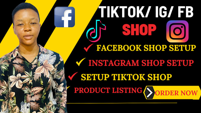 Gig Preview - Setup shopify tiktok dropshipping shop fb ig shop and tiktok ads