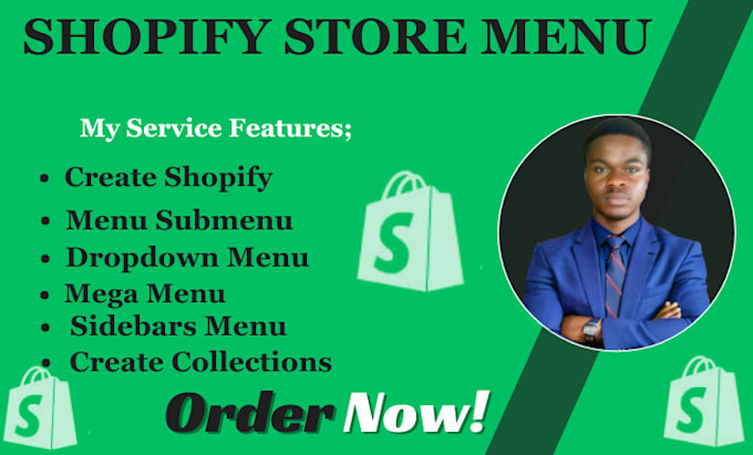 Gig Preview - Create a shopify mega menu and optimize collections for SEO