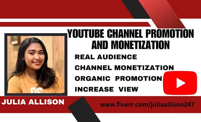 Gig Preview - Do organic youtube promotion for monetization channel promotion complete monetiz