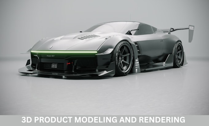 Gig Preview - Design realistic 3d car model, 3d truck, 3d bike, 3d kitchen and rendering