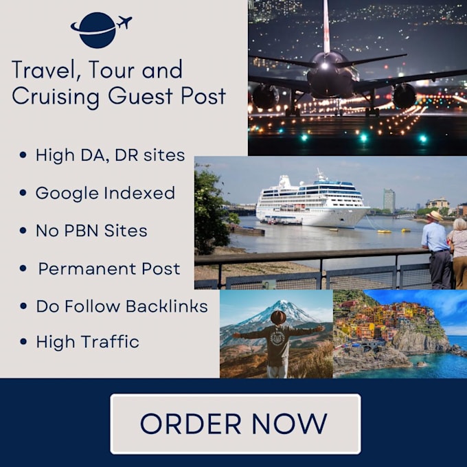 Bestseller - do guest post on travel, tourism and cruising websites with dofollow links