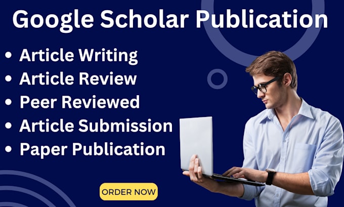 Gig Preview - Write, publish research articles in google scholar peer reviewed indexed journal