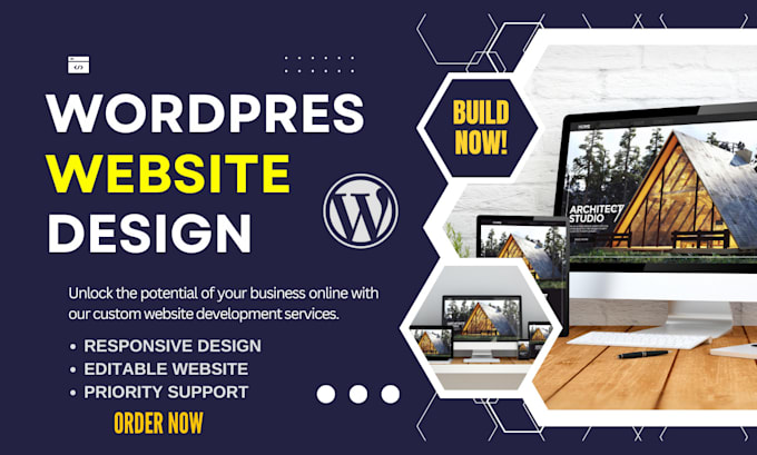 Gig Preview - Do wordpress website design, wordpress website development