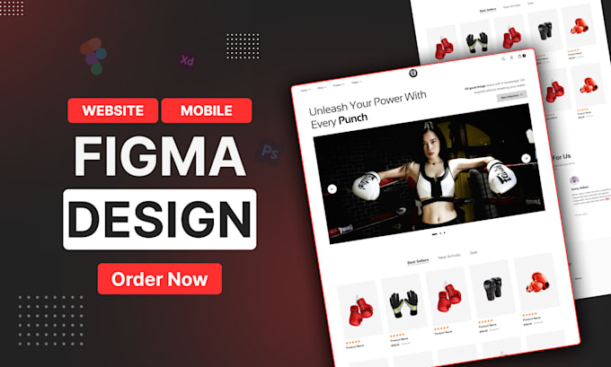 Bestseller - do figma website design, figma design, website ui ux