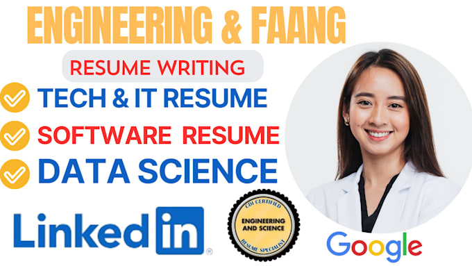 Bestseller - edit or rewrite engineering, faang, tech, it, software, data science resume