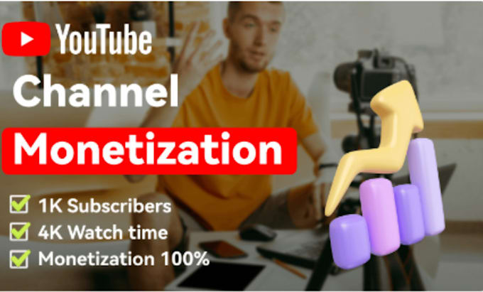 Gig Preview - Do video channel subscription complete monetization youtube channel promotion