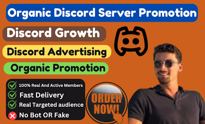 Bestseller - grow, boost and advertise your discord server, discord growth to get real member