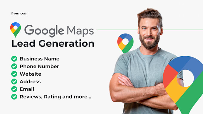 Bestseller - do google map data scrape for lead generation, b2b data, email, phone