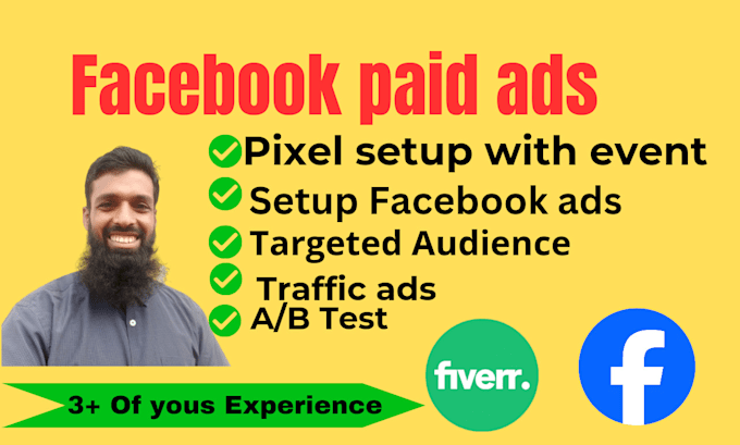 Gig Preview - Do run setup professional facebook ads