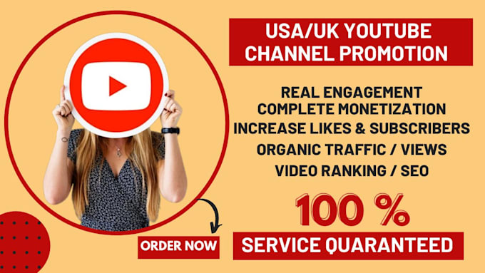 Gig Preview - Do USA UK youtube promotion, shoutout video, subscribers to active audience