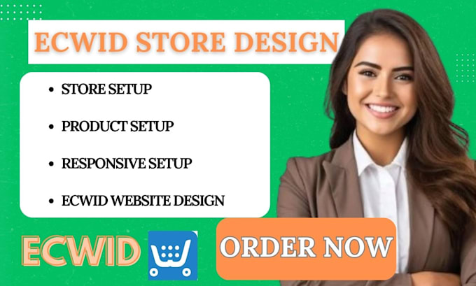 Gig Preview - Setup ecwid store design ecwid store redesign shopify store design