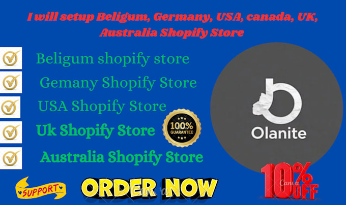 Gig Preview - Usa UK canada germany australia belgium shopify dropshipping store website SEO