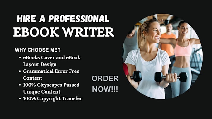 Gig Preview - Be your ghostwriter, ebook writer for health and fitness ebook, medical writing