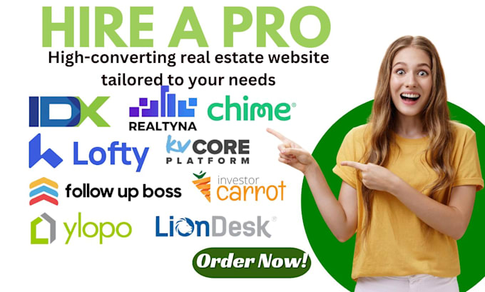 Gig Preview - Build and customize real estate idx websites gohighlevel CRM property listings