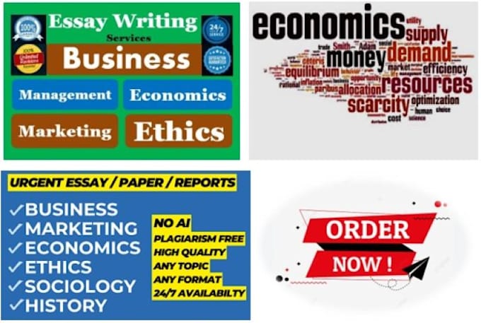 Gig Preview - Do economics, business, marketing, management, ethics essays and case studies