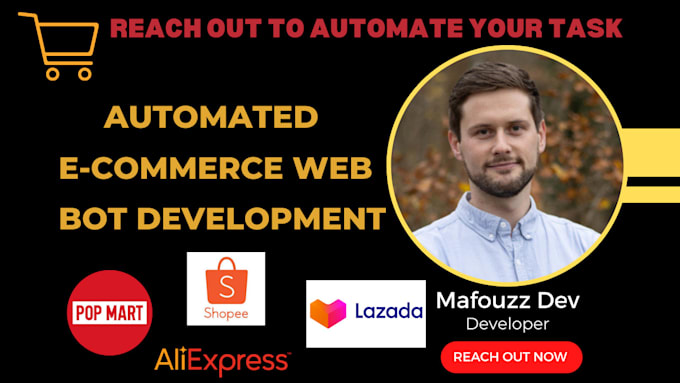 Gig Preview - Develop popmart buying bot, auto checkout bot, monitoring bot, auto purchase bot