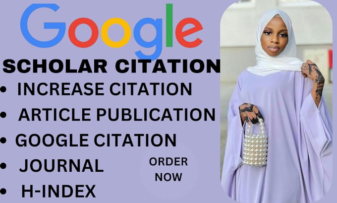 Gig Preview - Increase google scholar citations publish articles