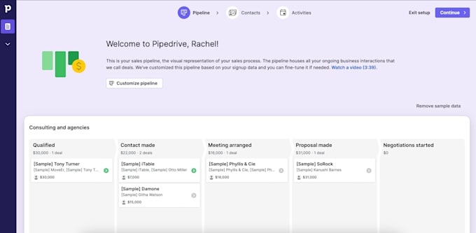 Gig Preview - Set up your pipedrive account