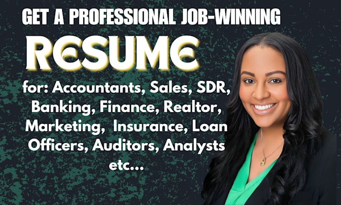 Gig Preview - Write ats sales accounting, real estate banking finance marketing resume writing